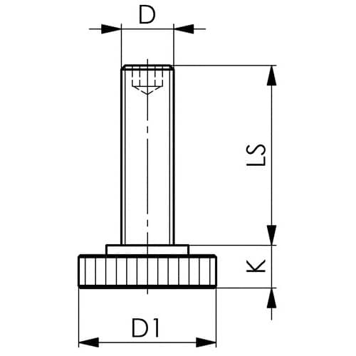 AMF Stützschraube Nr.6314S M12 Gesamt-L.94mm z.Spanneisen AMF