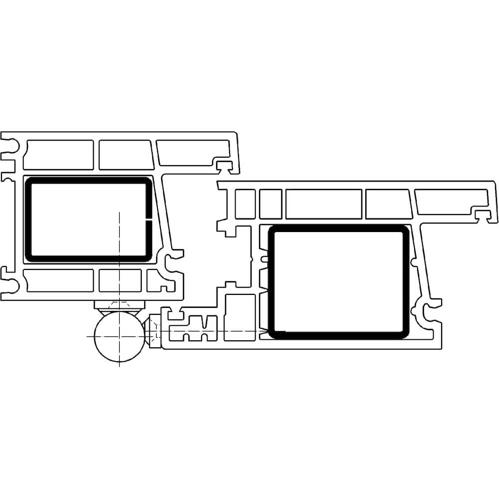 SIMONSWERK Aufschraubband SIKU® K 3175 WF, Stahl, verkehrsweiß