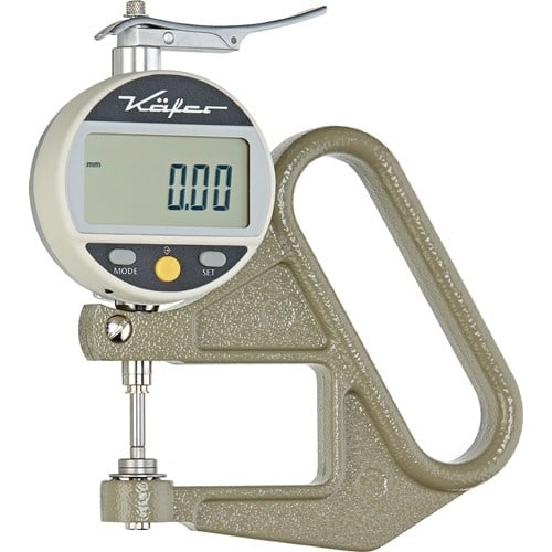 KÄFER Dickenmessgerät JD 50 Messber.12,5mm Abl.0,01mm dig.fl.10=cmm KÄFER