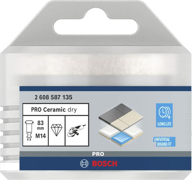 BOSCH Diamanttrockenbohrer Dry Speed Best for Ceramic, 83 x 35 mm