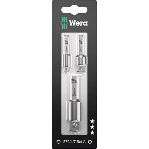 WERA Verbindungsteilset 870/4/7 Set A SB Antriebs-4-KT.1/4/3/8/1/2 Zoll L.WERA