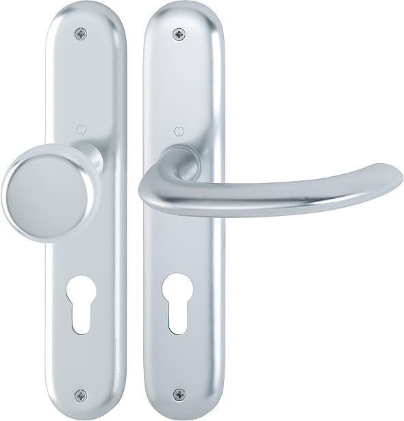 HOPPE® Wechselgarnitur mit Langschild Marseille 53/273P/1138, Aluminium, 2785761