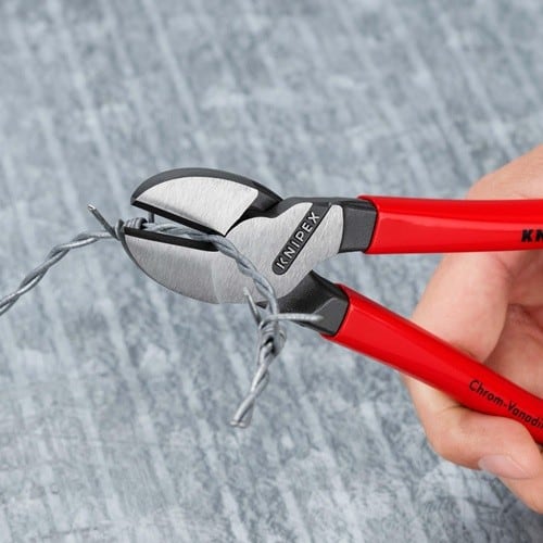 KNIPEX Kraftseitenschneider L.200mm pol.Form 0 Ku.-Überzug KNIPEX