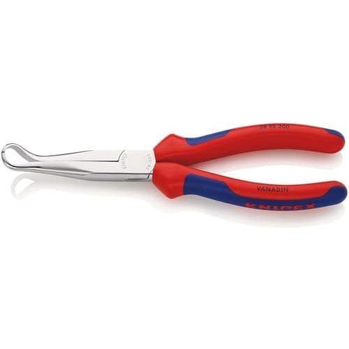 KNIPEX Mechanikerzange L.200mm Form 9 45Grad gew.Mehrkomp.-Hülle verchr.KNIPEX