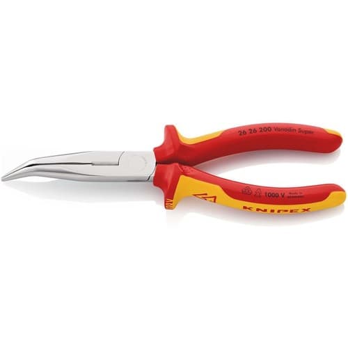 KNIPEX Flachrundzange L.200mm 40Grad gew.VDE Mehrkomp.-Hüllen KNIPEX
