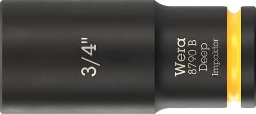 WERA Steckschlüsseleinsatz 8790 B Impaktor Deep 3/8 Zoll 3/4 Zoll L.63mm WERA