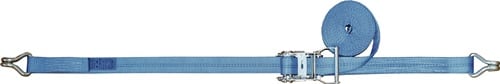 Zurrgurt DIN EN 12195-2 L.4m B.25mm m.Ratsche+Spitzh.LC U 800 daN TECWERK