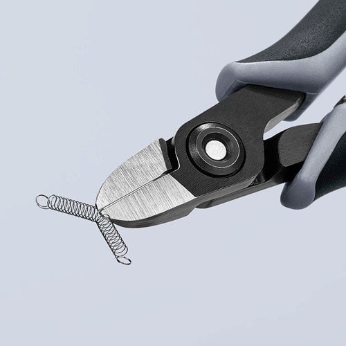 KNIPEX Präzisions-Elektronik-Seitenschneider L.125mm Facette ja,sehr kl.pol.
