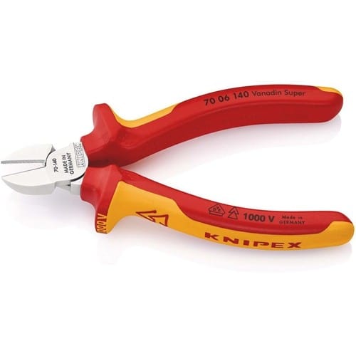 KNIPEX Seitenschneider L.140mm VDE Mehrkomp.-Hüllen KNIPEX