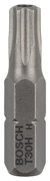 BOSCH Security-Torx-Schrauberbit Extra-Hart T30H, 25 mm, 2er-Pack
