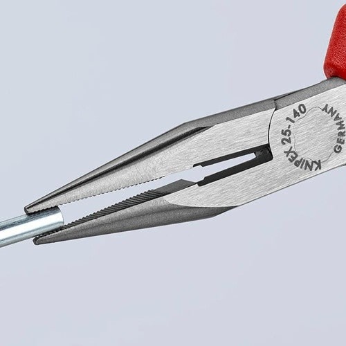 KNIPEX Flachrundzange L.140mm flach/rund ger.pol.Mehrkomp.-Hüllen KNIPEX