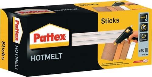 PATTEX Heißklebepatronen Hot Sticks L.200mm Klebepatronen-D.11,3mm 1000g 50 St.PATTEX