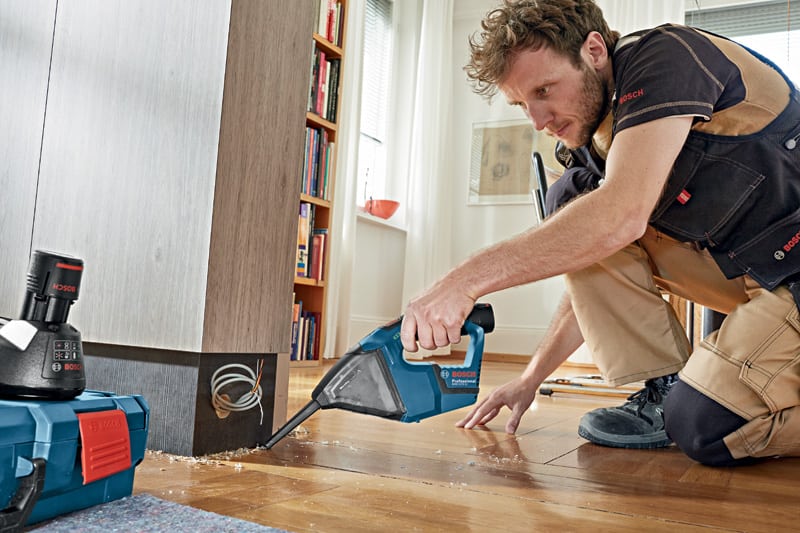 BOSCH Akku-Sauger GAS 12V, mit 2 x 3.0 Ah Li-Ion Akku, L-BOXX