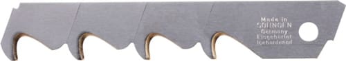 TECWERK Abbrechhakenklinge L104,5xB17,7xS0,5mm TiN 3 Sollbruchstellen 10 St./Spender