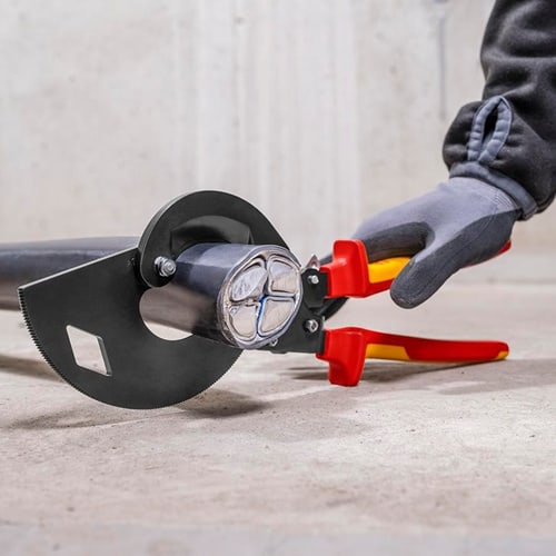 KNIPEX Kabelschneider Gesamt-L.320mm max.60 (600 mm²)mm pol.Mehrkomp.-Hüllen VDE