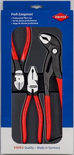 KNIPEX Zangensatz Kraft-Paket Inh.3tlg.pol.Kunststofftiefziehteil KNIPEX