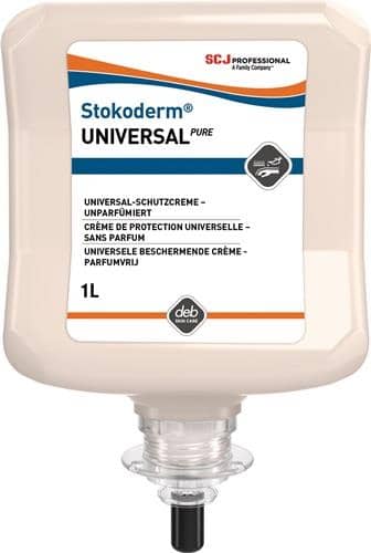 SC JOHNSON PROFESSIONAL Hautschutzcreme Stokoderm Univ.PURE 1l unparfümiert ungefärbt Kartusche