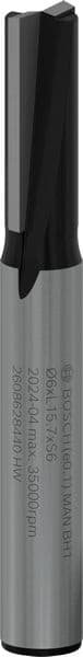BOSCH Nutfräser Standard for Wood, 6 mm, D1 19 mm, L 19,58 mm, G 51 mm