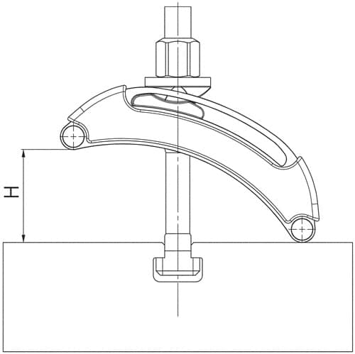AMF Spanneisen Nr.6310 f.T-Nut 12+14mm L.125mm AMF