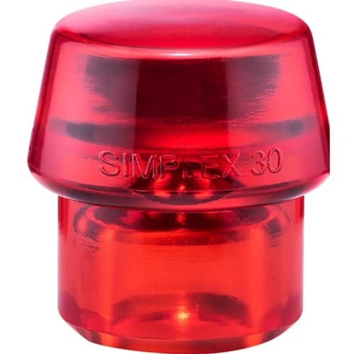 HALDER Schonhammerkopf SIMPLEX Kopf-Ø 30mm Plastik rot hart HALDER