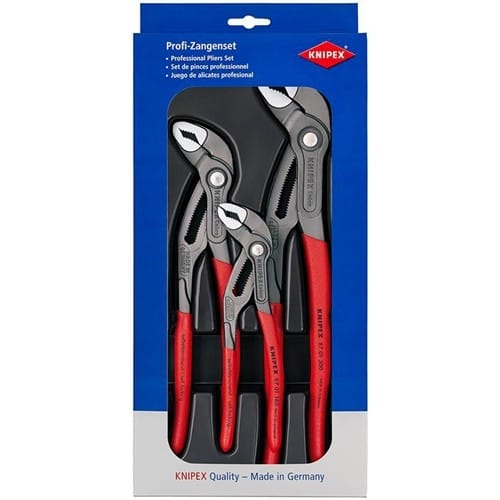 KNIPEX Zangensatz Cobra®-Paket Inh.3tlg.grau atram.Kunststofftiefziehteil KNIPEX