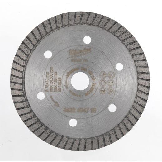MILWAUKEE für Fliesen Diamanttrennscheibe DHTS 76 mm