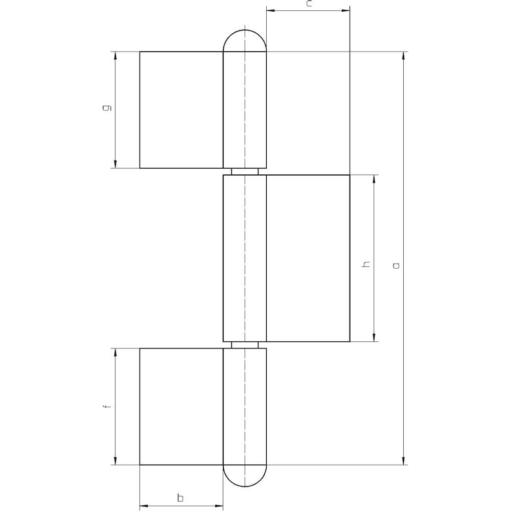SIMONSWERK Anschweißband KO 8, 260mm, Stärke 5mm,