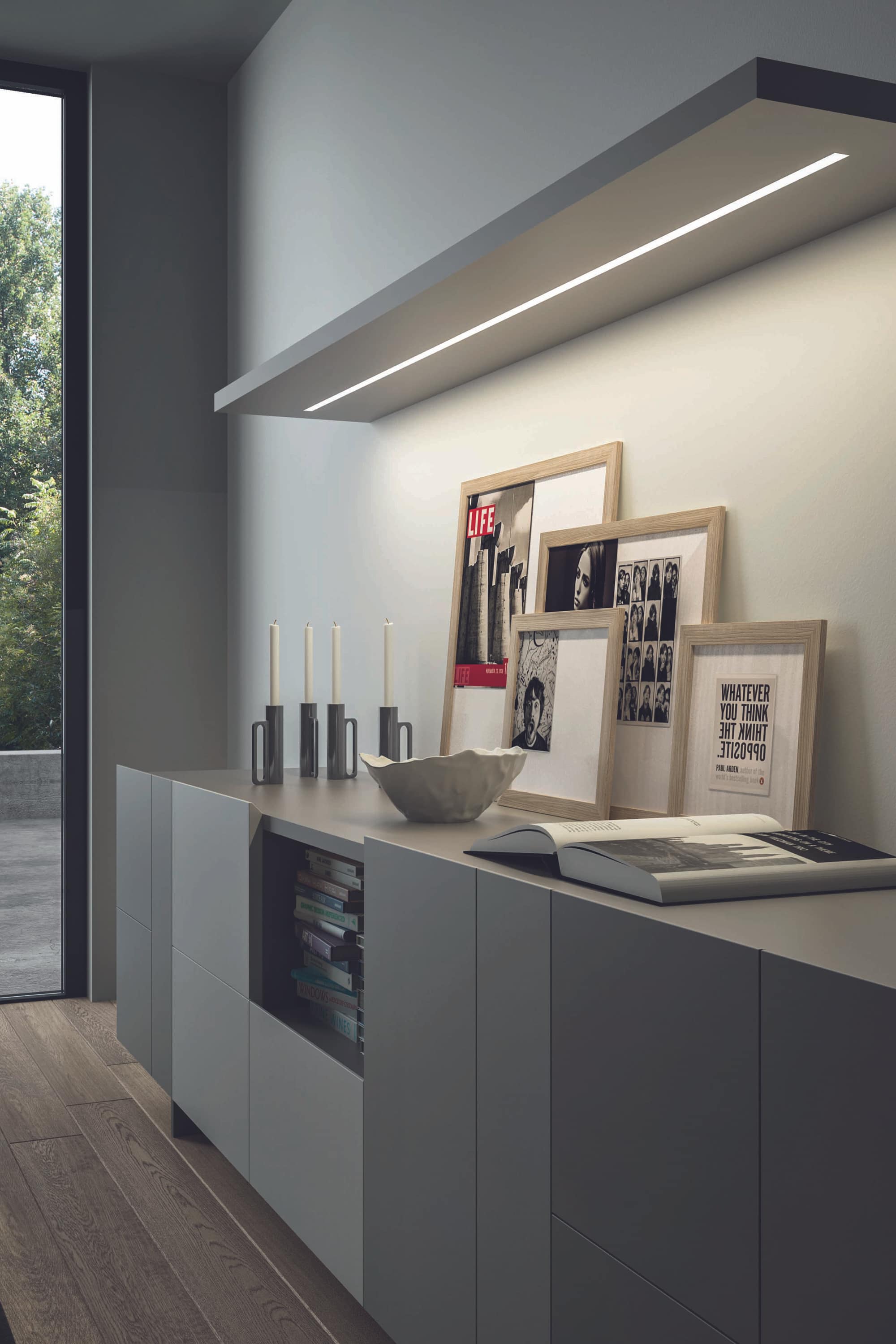 L&S Einbauleuchte Malindi 567mm, 12VDC 8,1W Emotion, aluminium, mit Endkappen