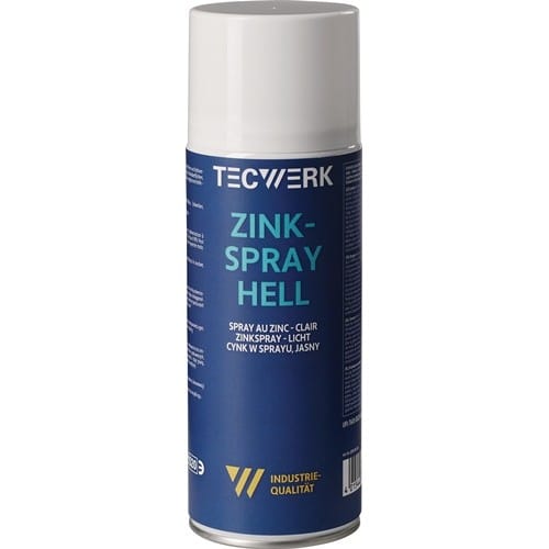TECWERK Zinkspray hell 400ml weißalu.Spraydose TECWERK
