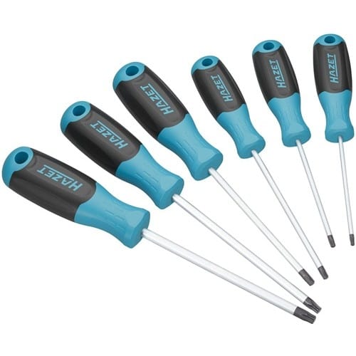 HAZET Schraubendreher-Satz 811T/6 6tlg.Innen TORX® Pro 3-KomponentenGriff Spitze brün.