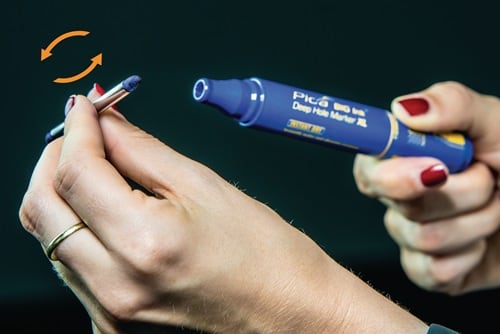 PICA Permanentmarker BIG INK SMART-USE-MARKER XL blau Strich-B.2-4mm Rundspitze