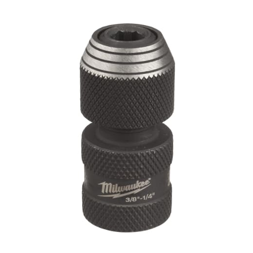 MILWAUKEE 3/8" Vierkant auf 1/4" Sechskant Bitadapter SHOCKWAVE 50 mm