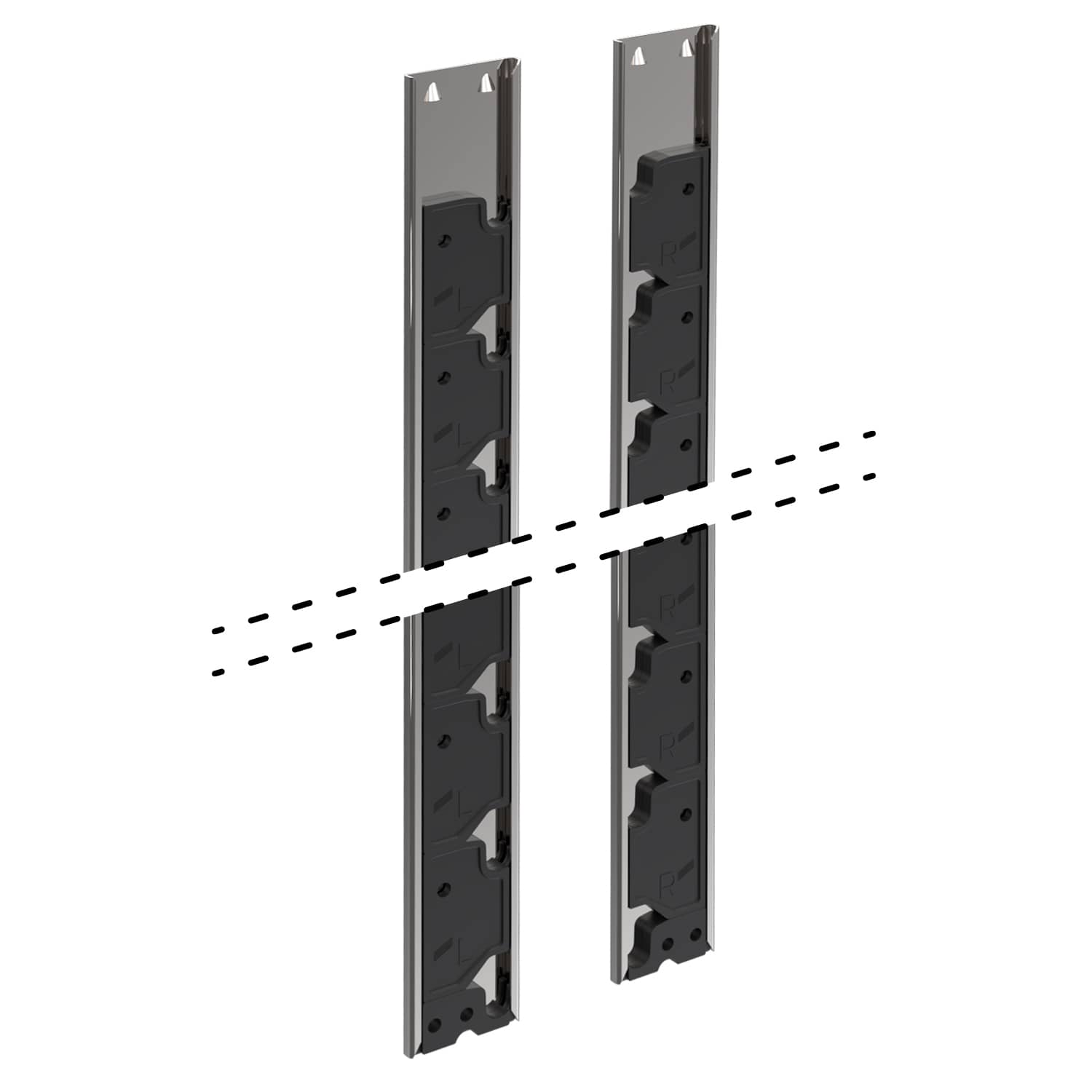 HETTICH Verriegelungsstange Stop Control Plus, Lochreihe 32 mm, Länge 1129 mm, rechts, 1067416