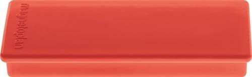 MAGNETOPLAN Rechteckmagnet B55xT22xS8mm rot MAGNETOPLAN