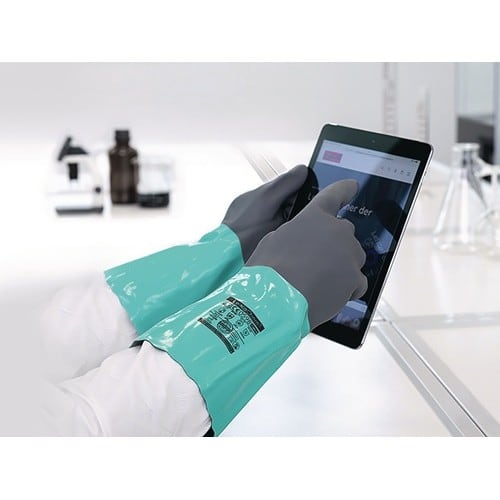 LEIPOLD Chemiehandschuh LeiKaChem® 1342 Gr.9 grün EN 388,EN 407,EN 374 PSA III LEIPOLD