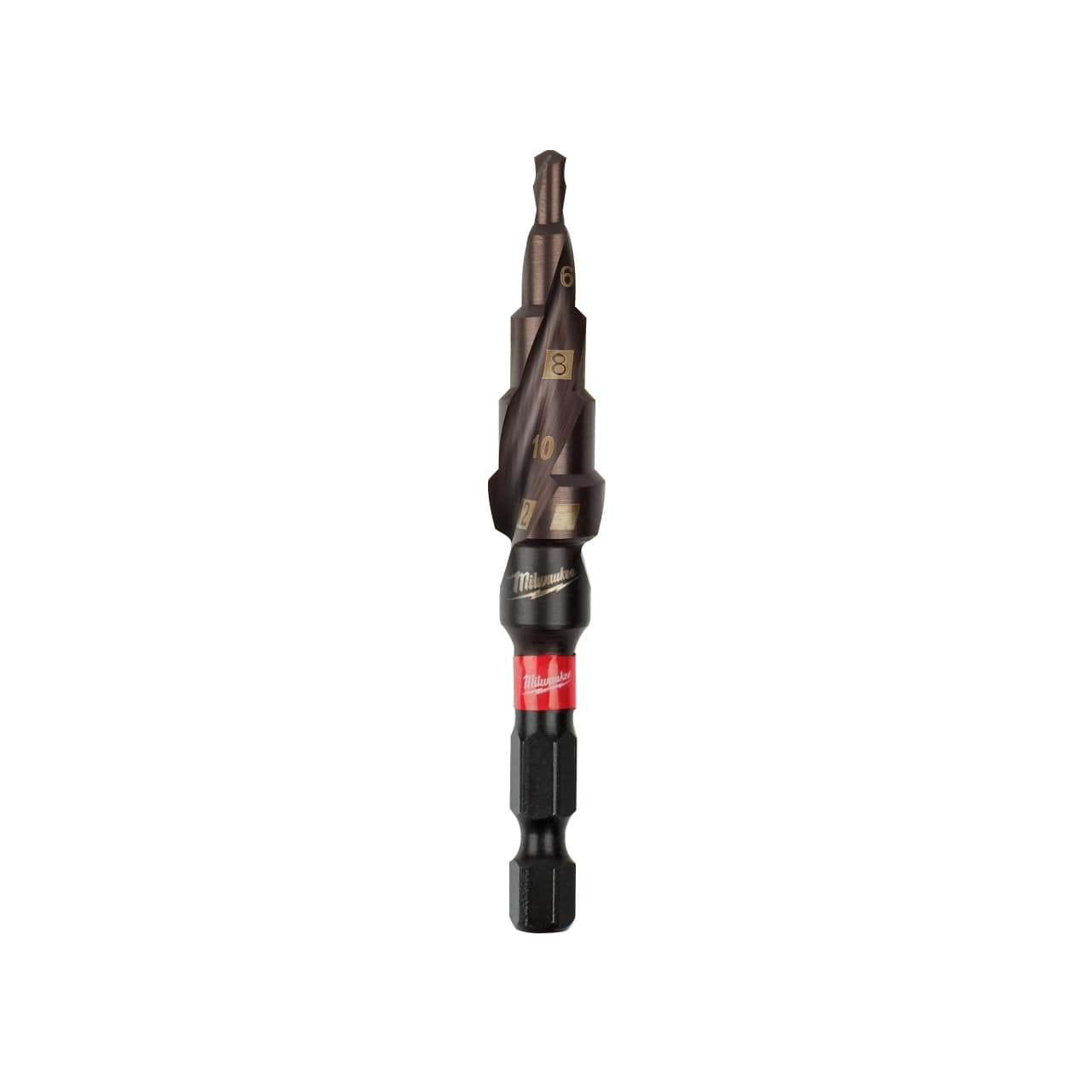 MILWAUKEE 4 bis 12 mm, 2 mm Stufen SHOCKWAVE Stufenbohrer