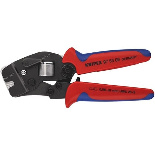 KNIPEX Crimpzange L.190mm 0,08-10,0+16 (AWG 28-5 ) mm² brün.2K-Hülle KNIPEX