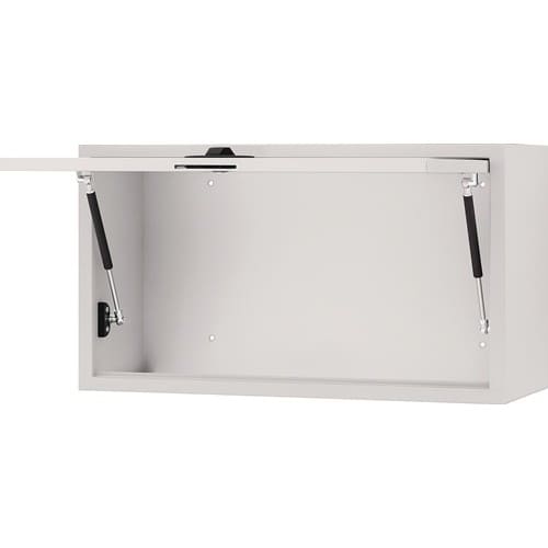 BEDRUNKA+HIRTH Hängeschrank H400xB700xT310mm Vollblechtür lichtgrau/lichtgrau