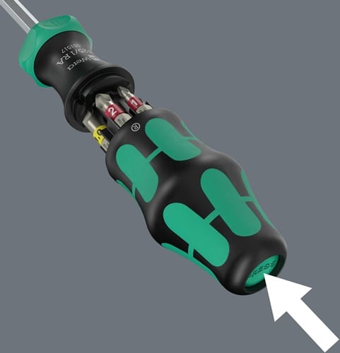 WERA Magazinbithalter Kraftform Kompakt 27 RA 1 6-tlg.BZT Schlitz/PH/PZD WERA