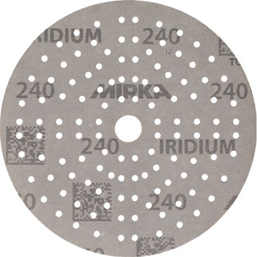 MIRKA Haftschleifscheibe IRIDIUM Grip 121L 150mm K.240 f.HO/Metall/Lack/Ku.