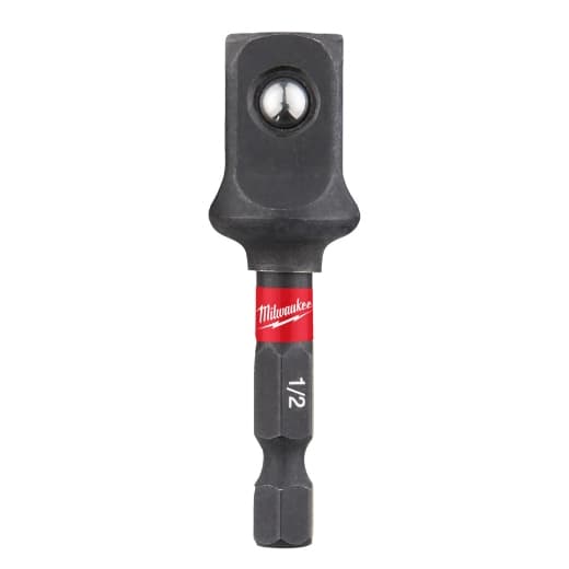 MILWAUKEE 1/4" Sechskant auf 1/2" Vierkant Steckschlüsseleinsatz SHOCKWAVE 50 mm