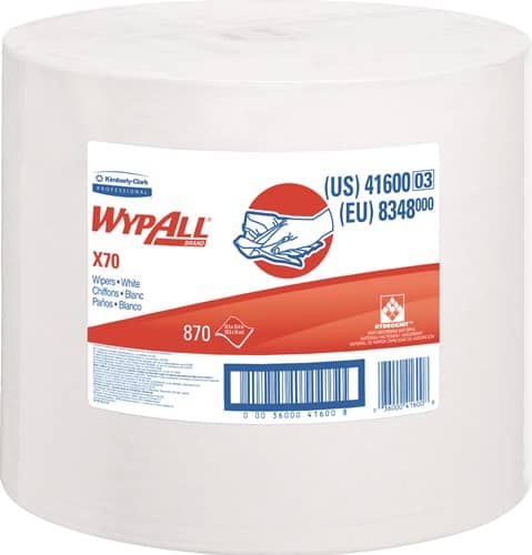 KIMBERLY-CLARK Reinigungstuch WypAll® X70 8348 L.ca.315 mmxB.ca.310mm weiß
