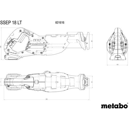 METABO Akku-Säbelsäge SSEP 18 LT 18V 32mm 0-3000min-¹ METABO