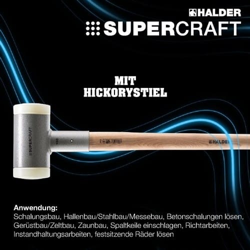 HALDER Vorschlaghammer SUPERCRAFT Kopf-D.100mm L.1000mm rückschlagfrei Kopf-L.300mm
