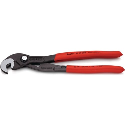 KNIPEX Schraubzange Gesamt-L.250mm Spann-W.10-32mm pol.Ku.-Überzug KNIPEX
