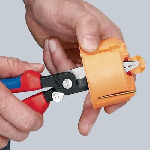 KNIPEX Elektroinstallationszange L.200mm pol.Comfort-Griff m.Öffnungsf.KNIPEX