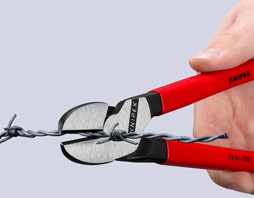 KNIPEX Kraftseitenschneider L.250mm pol.Form 0 Ku.-Überzug KNIPEX