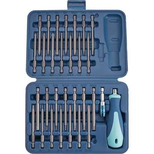 TECWERK Bitsortiment 30-tlg.Schlitz/PH/PZD/TX-BO/6Kt.TECWERK