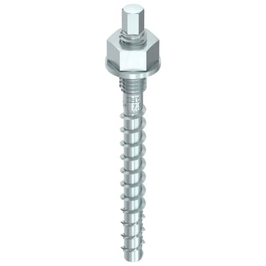 HECO MULTI-MONTI-plus V 10,0 x 110, Vorsteckanker mit metrischem Anschlussgewinde, Sechskantkopf, verzinkt blau, A2K