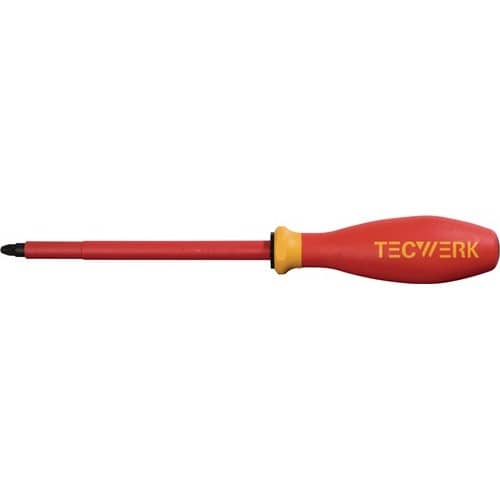 TECWERK Schraubendreher Gr.PZD 3 Klingen-L.150mm VDE isol.TECWERK